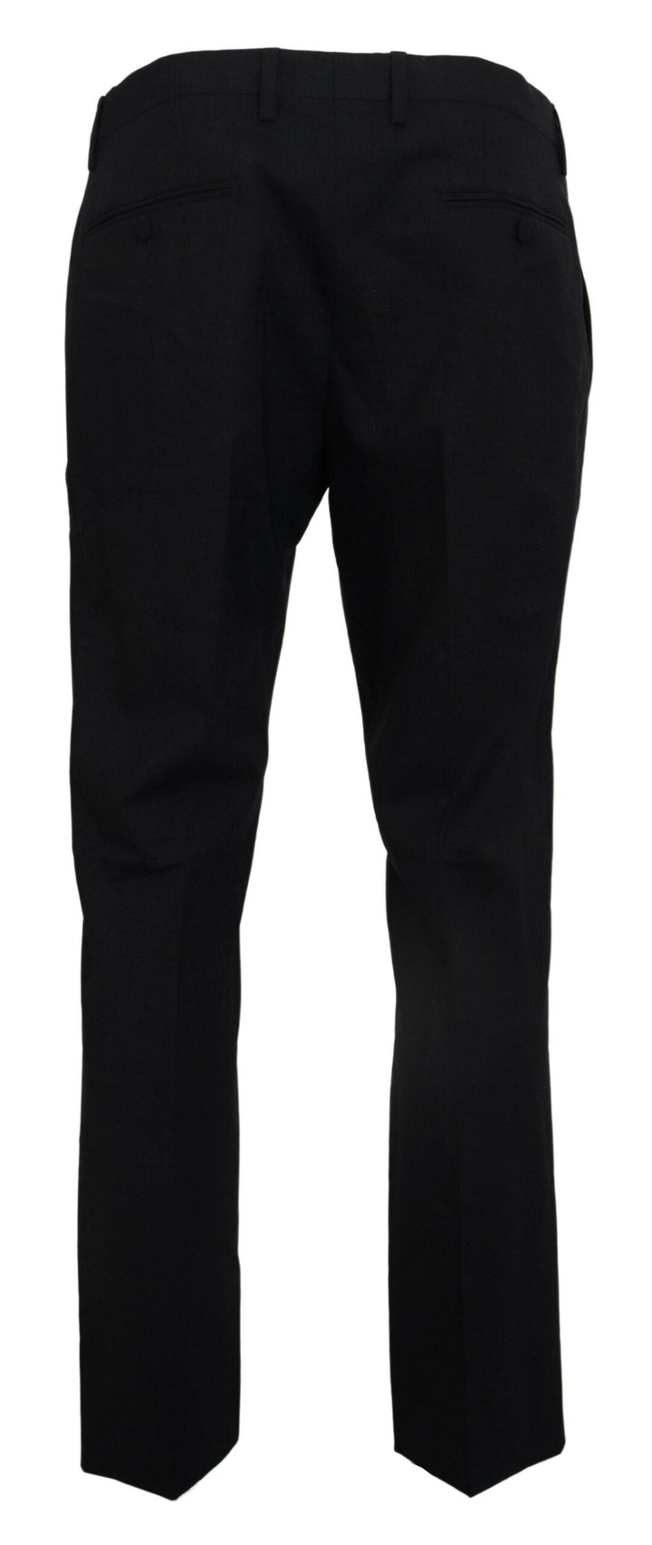 Dolce &amp; Gabbana Gray Wool Stretch Dress Formal Slim Fit Pant