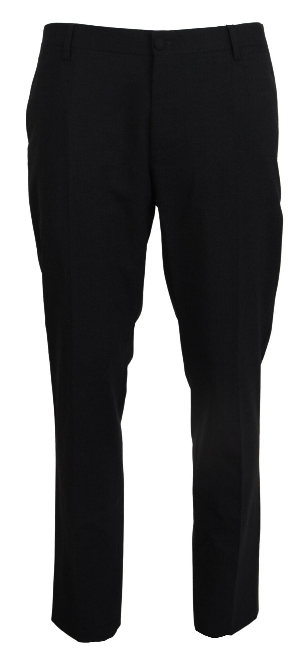 Dolce &amp; Gabbana Gray Wool Stretch Dress Formal Slim Fit Pant