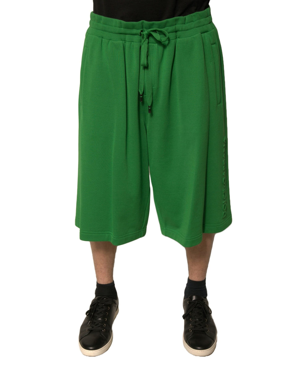 Men’s Dolce & Gabbana Green Cotton Blend Men Bermuda Shorts
