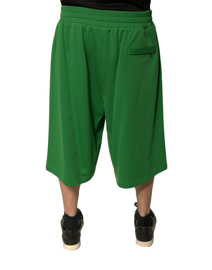 Men’s Dolce &amp; Gabbana Green Cotton Blend Men Bermuda Shorts