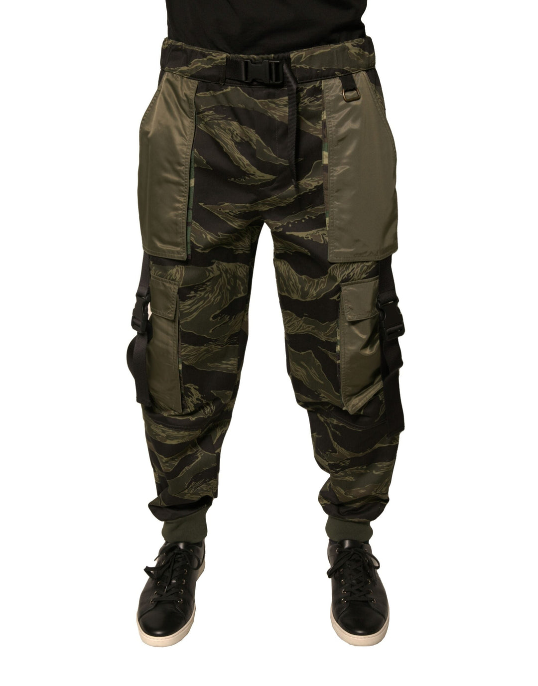 Men’s Dolce &amp; Gabbana Green Cotton Jogger Cargo Pants