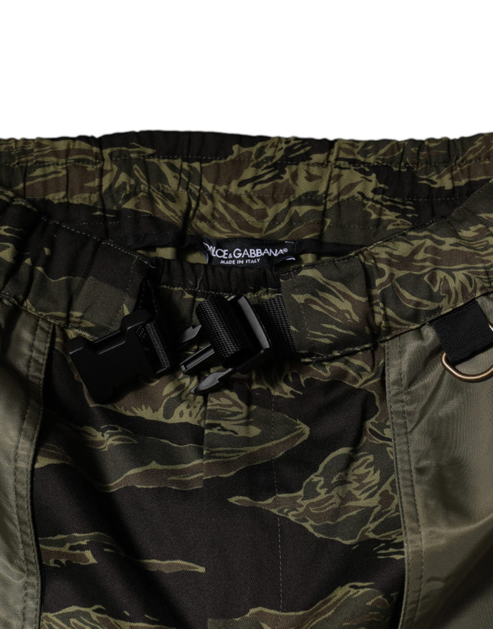 Men’s Dolce &amp; Gabbana Green Cotton Jogger Cargo Pants