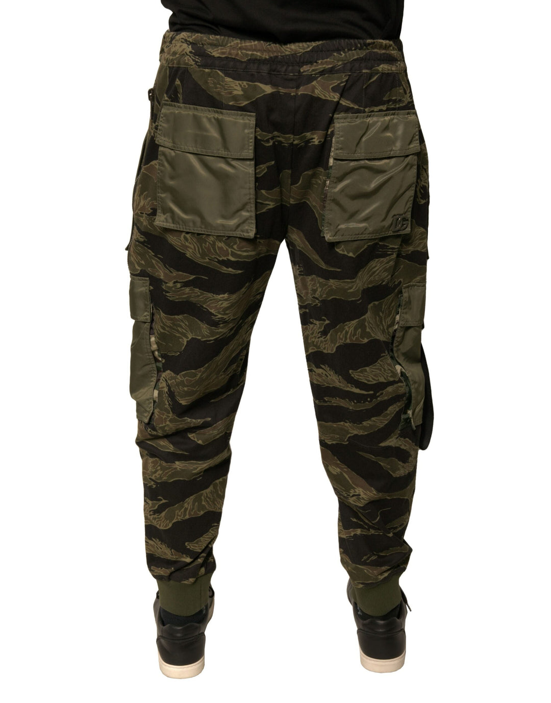 Men’s Dolce &amp; Gabbana Green Cotton Jogger Cargo Pants