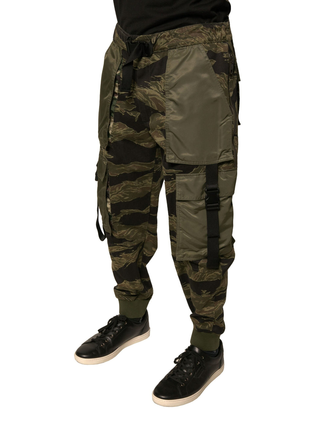 Men’s Dolce &amp; Gabbana Green Cotton Jogger Cargo Pants
