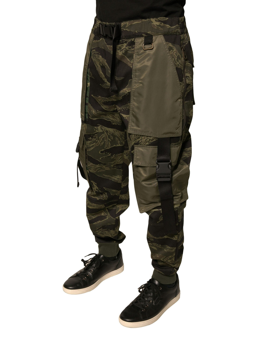 Men’s Dolce &amp; Gabbana Green Cotton Jogger Cargo Pants