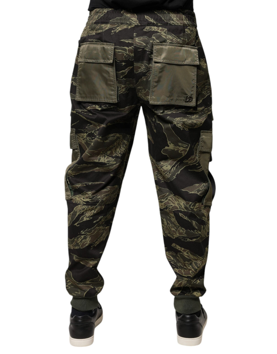 Men’s Dolce &amp; Gabbana Green Cotton Jogger Cargo Pants