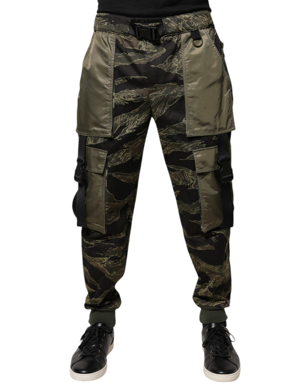 Men’s Dolce & Gabbana Green Cotton Jogger Cargo Pants