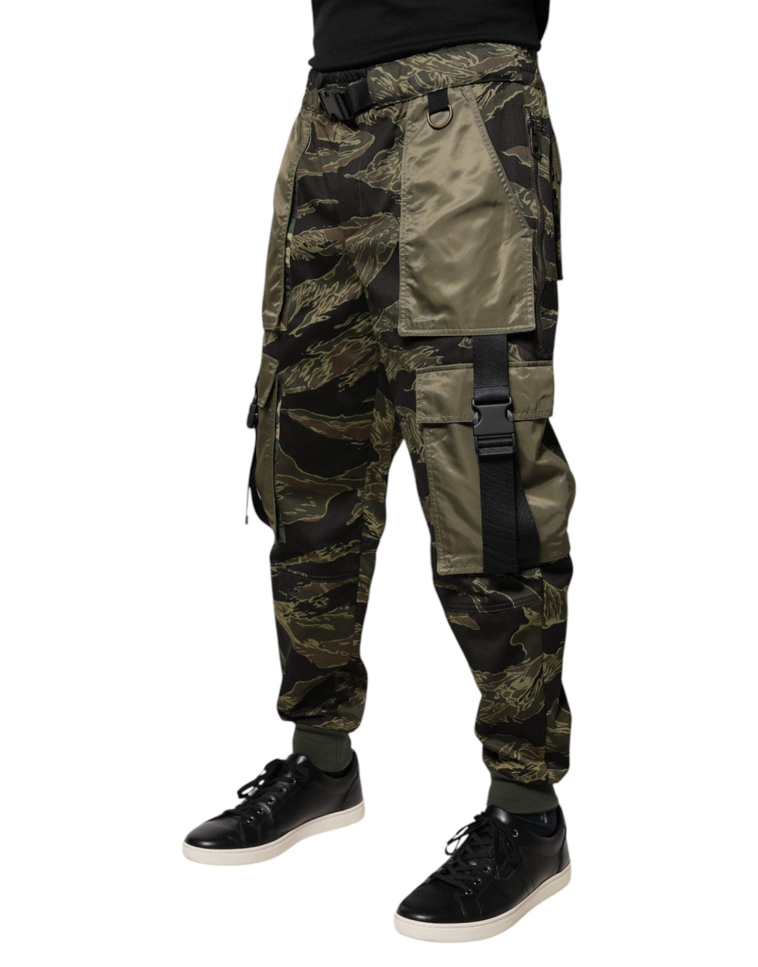 Men’s Dolce &amp; Gabbana Green Cotton Jogger Cargo Pants