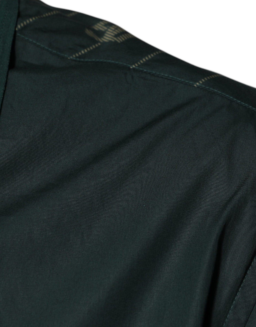 Men’s Dolce &amp; Gabbana Green Logo Long Sleeve Martini Casual Shirt