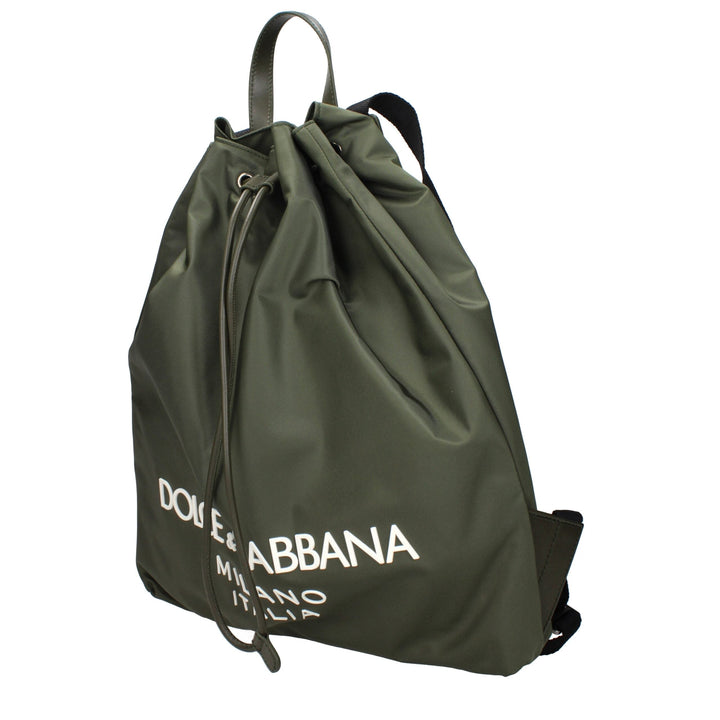 Men’s Dolce &amp; Gabbana Green Nylon Backpack