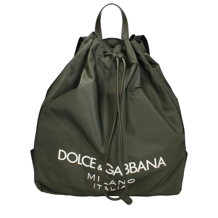 Men’s Dolce &amp; Gabbana Green Nylon Backpack