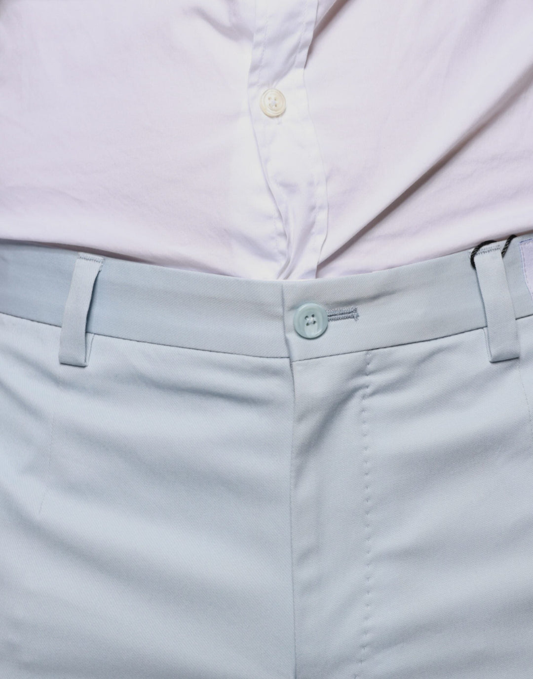 Men’s Dolce &amp; Gabbana Light Blue Cotton Dress Pants