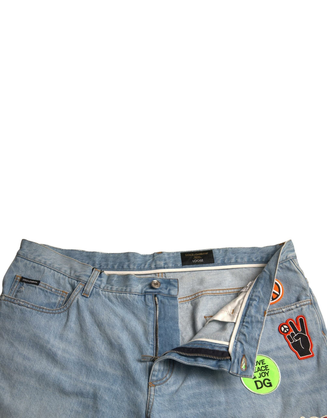 Men’s Dolce &amp; Gabbana Light Blue Cotton Men Bermuda Denim Shorts