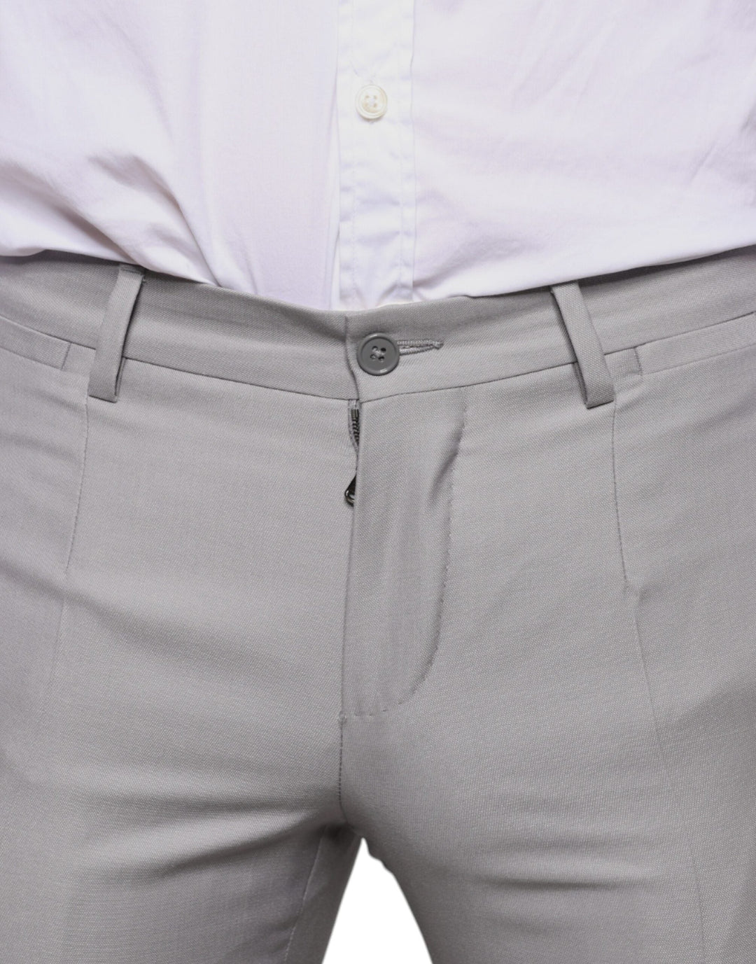 Men’s Dolce &amp; Gabbana Light Gray Wool Dress Pants