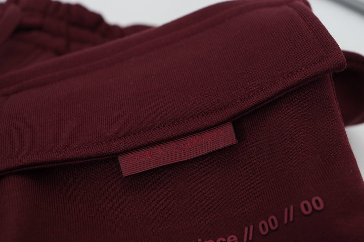 Men’s Dolce &amp; Gabbana Maroon Bermuda Cargo Men Shorts