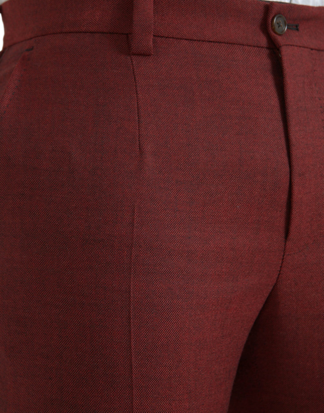 Men’s Dolce &amp; Gabbana Maroon Wool Men Skinny Dress Pants