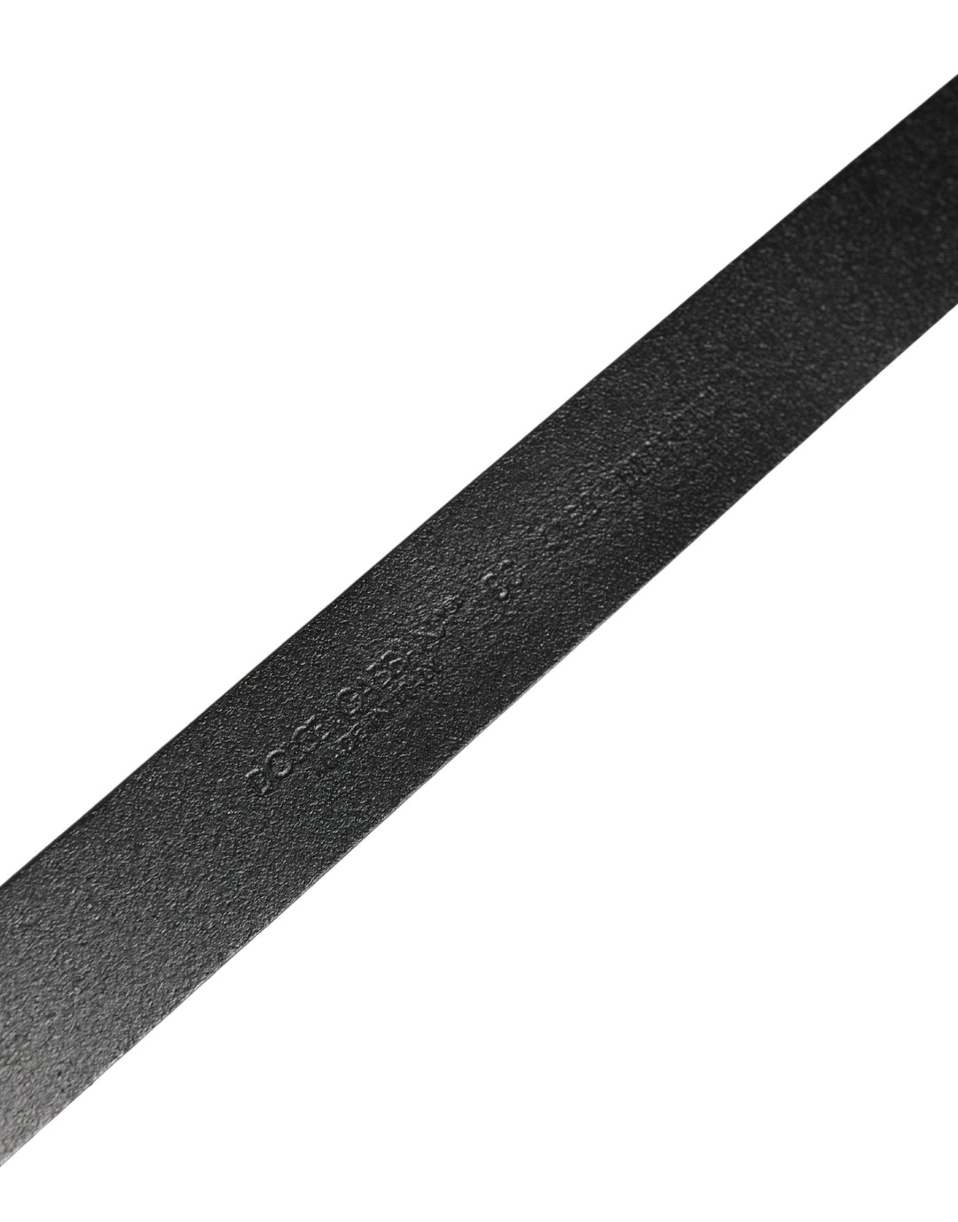 Dolce &amp; Gabbana Men Black Classic Leather Logo Buckle Belt