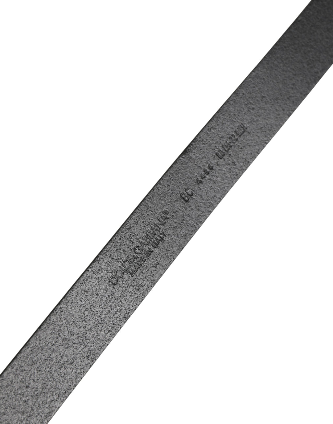Dolce &amp; Gabbana Men Black Classic Leather Metal Buckle Belt