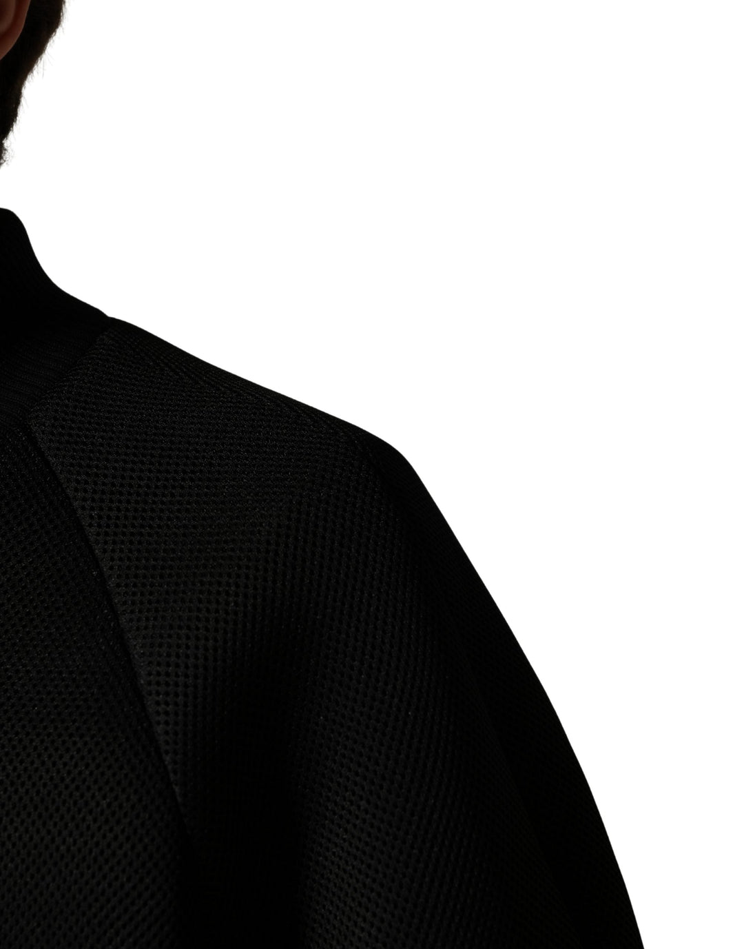 Men’s Dolce &amp; Gabbana Men Black Nylon Full Zip Bomber Jacket