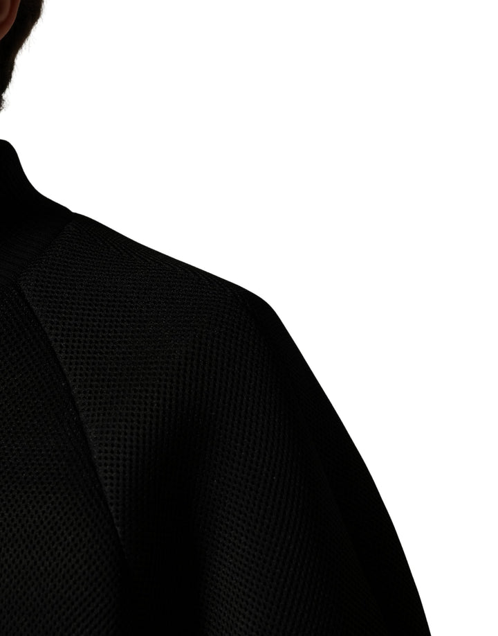 Men’s Dolce &amp; Gabbana Men Black Nylon Full Zip Bomber Jacket