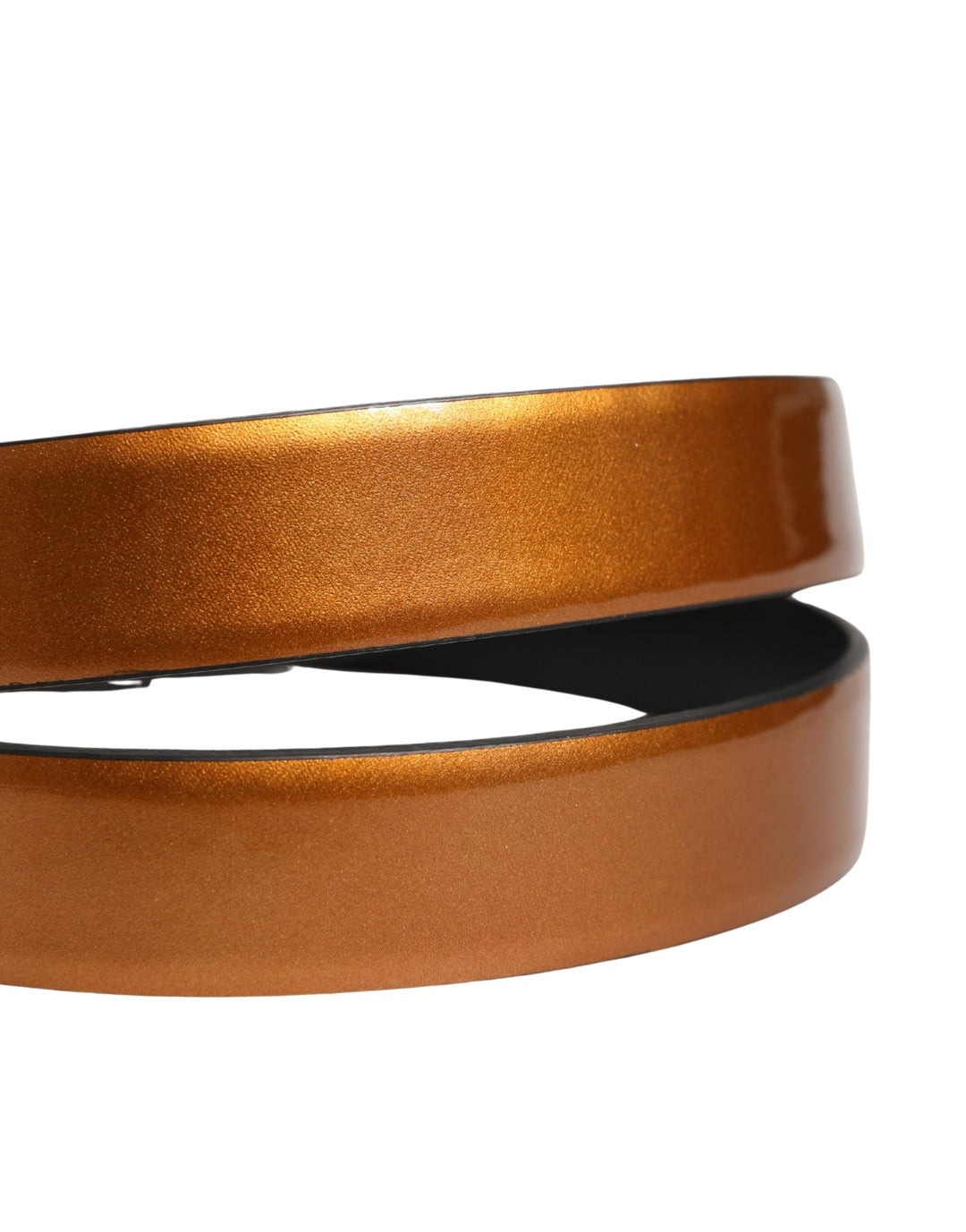 Dolce &amp; Gabbana Men Brown Classic Leather Metal Buckle Belt