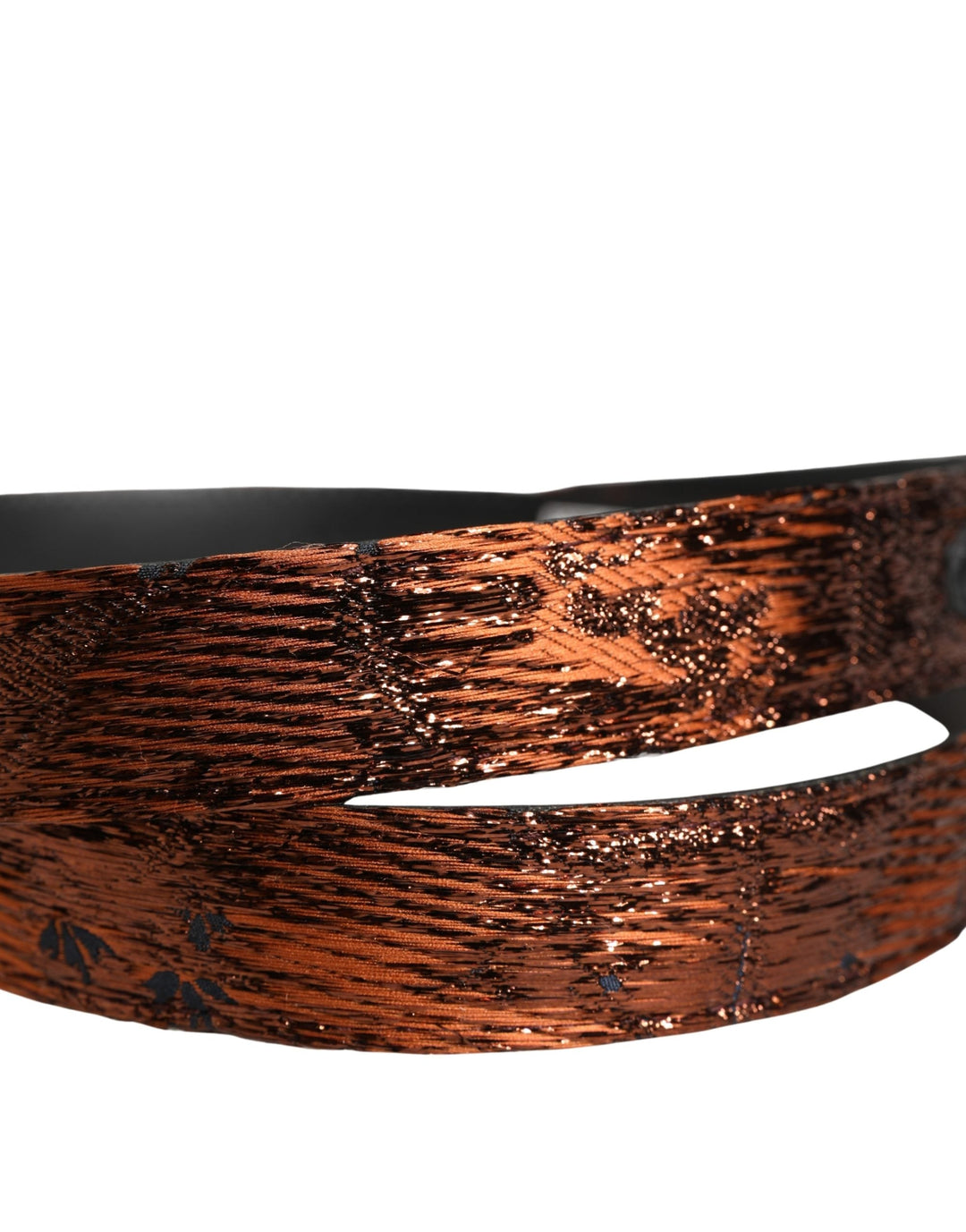 Dolce &amp; Gabbana Men Brown Classic Polyester Metal Buckle Belt