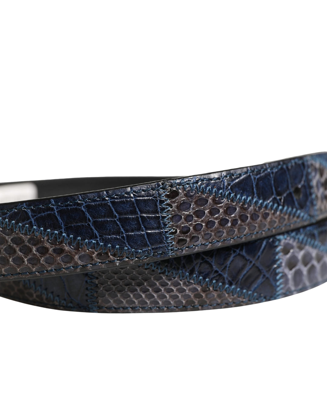 Dolce &amp; Gabbana Men Multicolor Leather Metal Buckle Belt