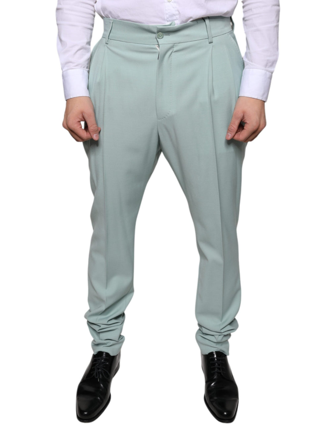 Men’s Dolce &amp; Gabbana Mint Green Cotton Dress Pants
