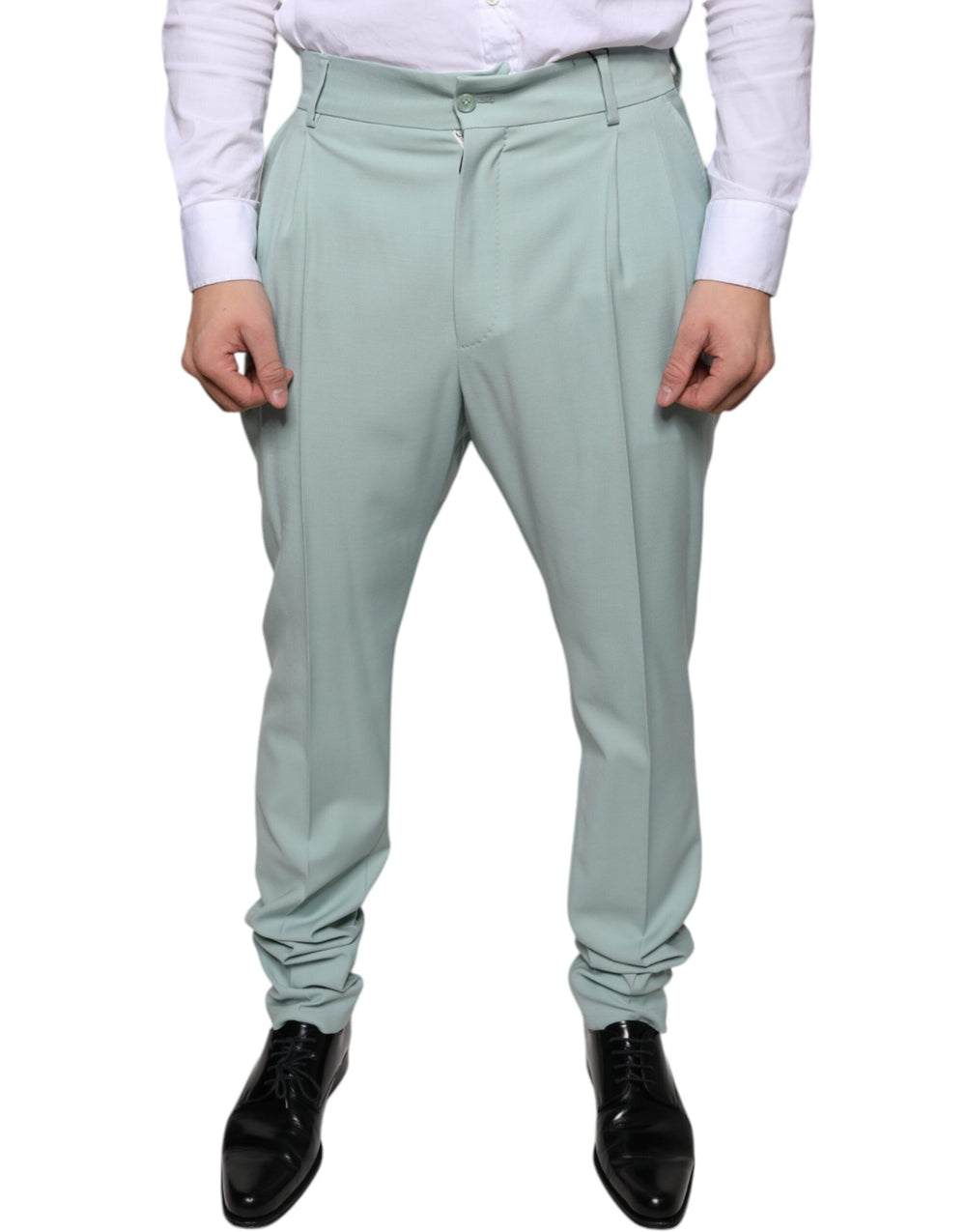 Men’s Dolce & Gabbana Mint Green Cotton Dress Pants