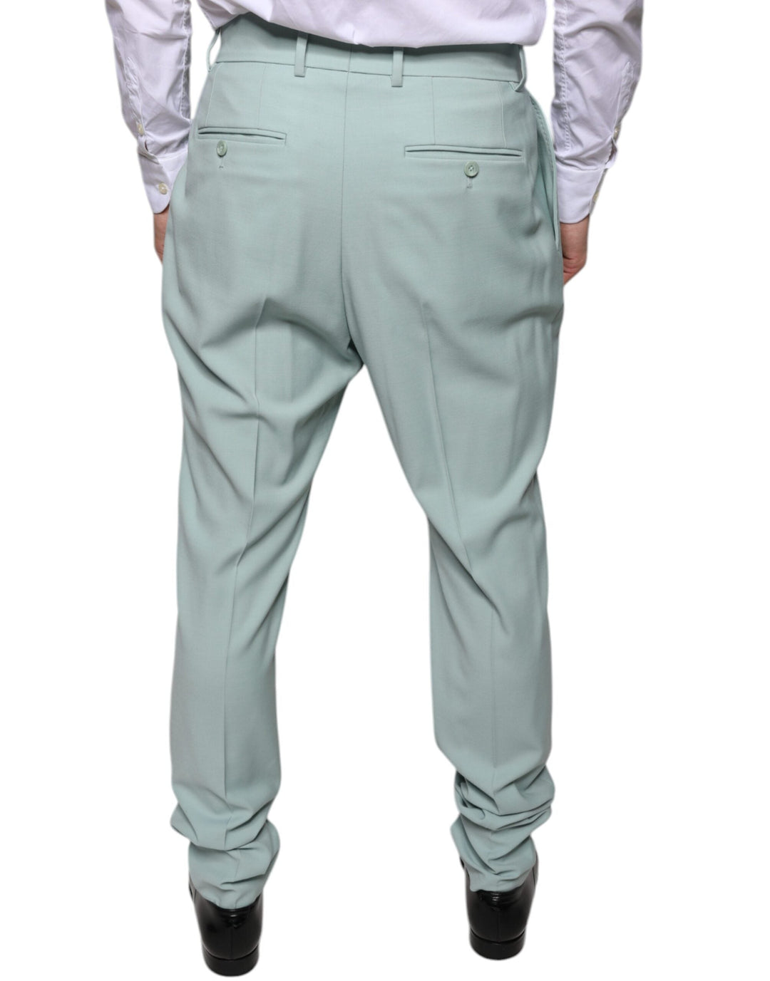 Men’s Dolce &amp; Gabbana Mint Green Cotton Dress Pants