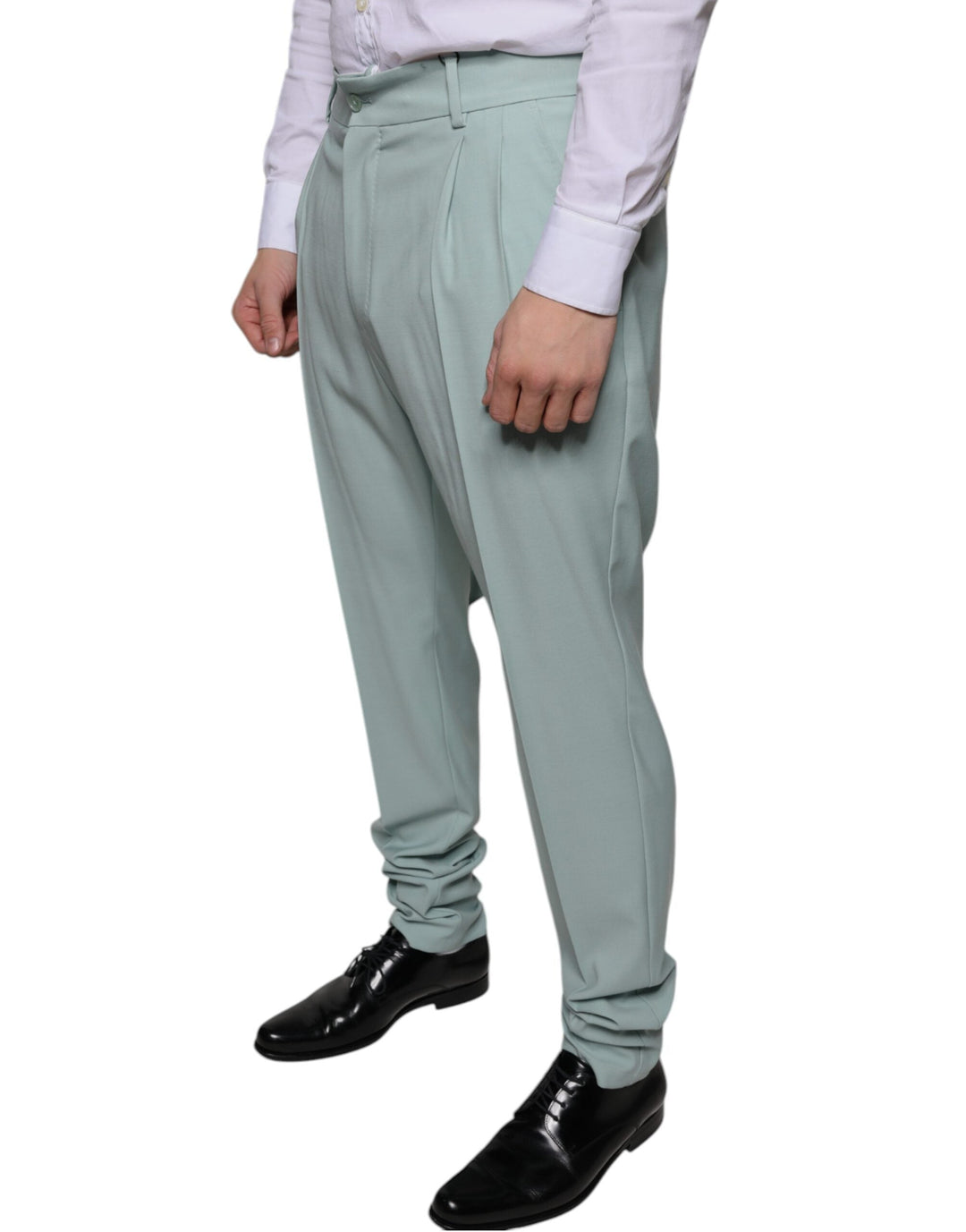 Men’s Dolce &amp; Gabbana Mint Green Cotton Dress Pants
