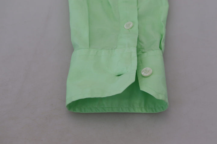 Men’s Dolce &amp; Gabbana Mint Green Long Sleeves Button Down Shirt
