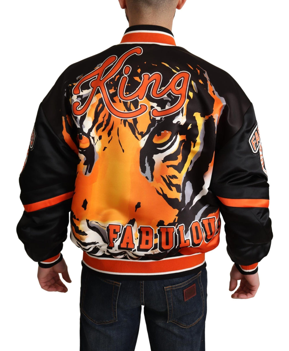 Men’s Dolce & Gabbana Multicolor Bomber King Logo #dgmillennials Jacket