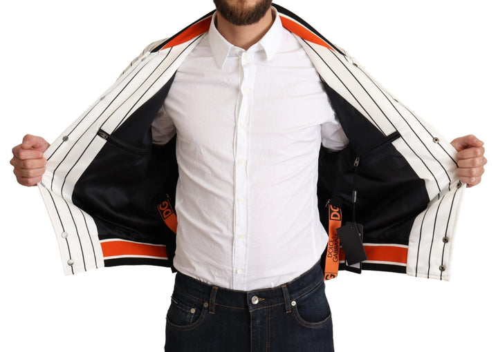 Men’s Dolce &amp; Gabbana Multicolor Bomber King Logo 