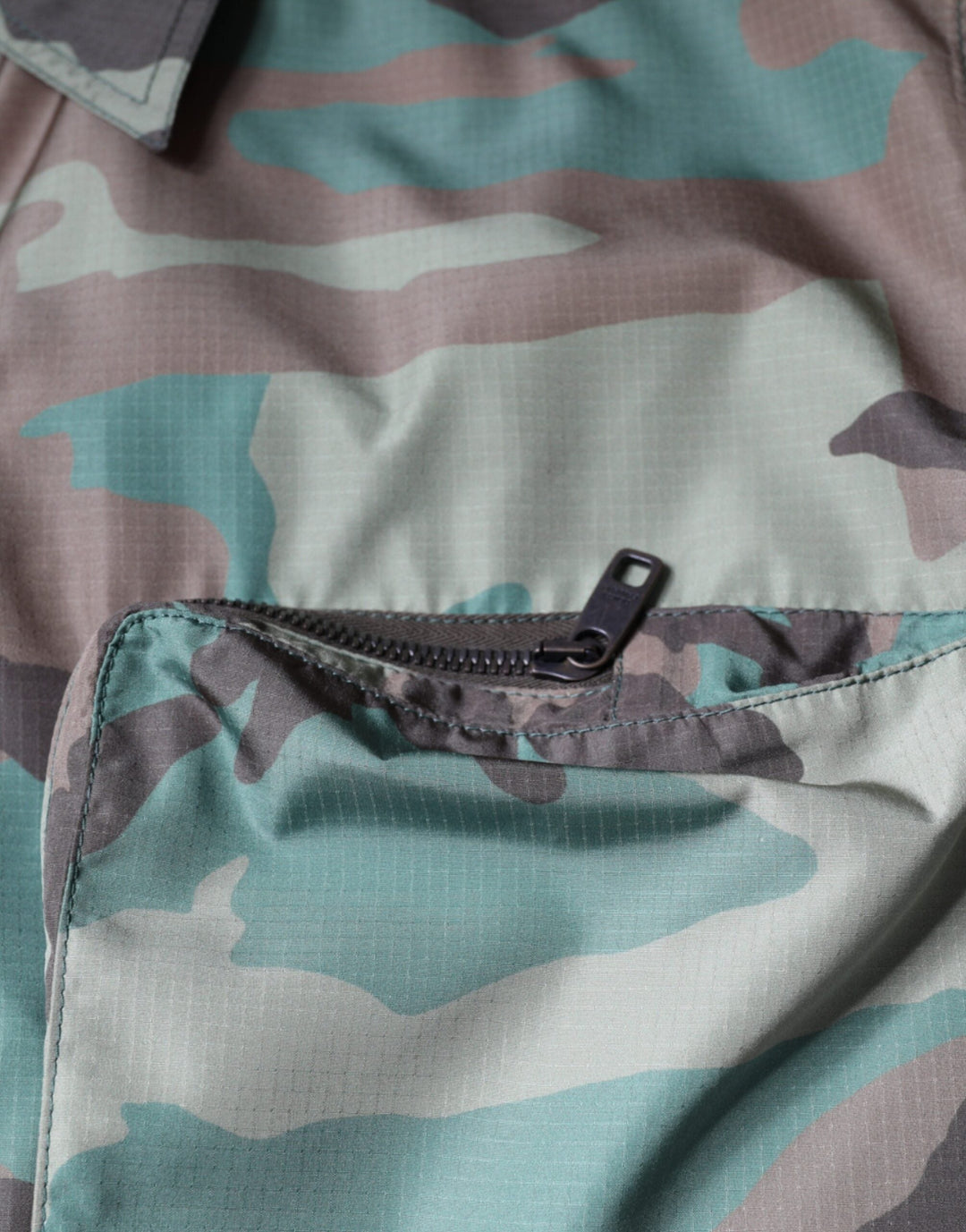 Dolce &amp; Gabbana Multicolor Camouflage Button Down Shirt