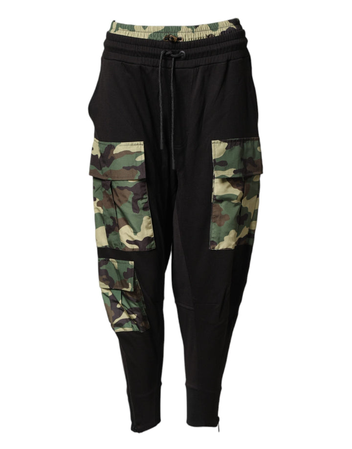 Men’s Dolce &amp; Gabbana Multicolor Camouflage Cargo Jogger Men Pants