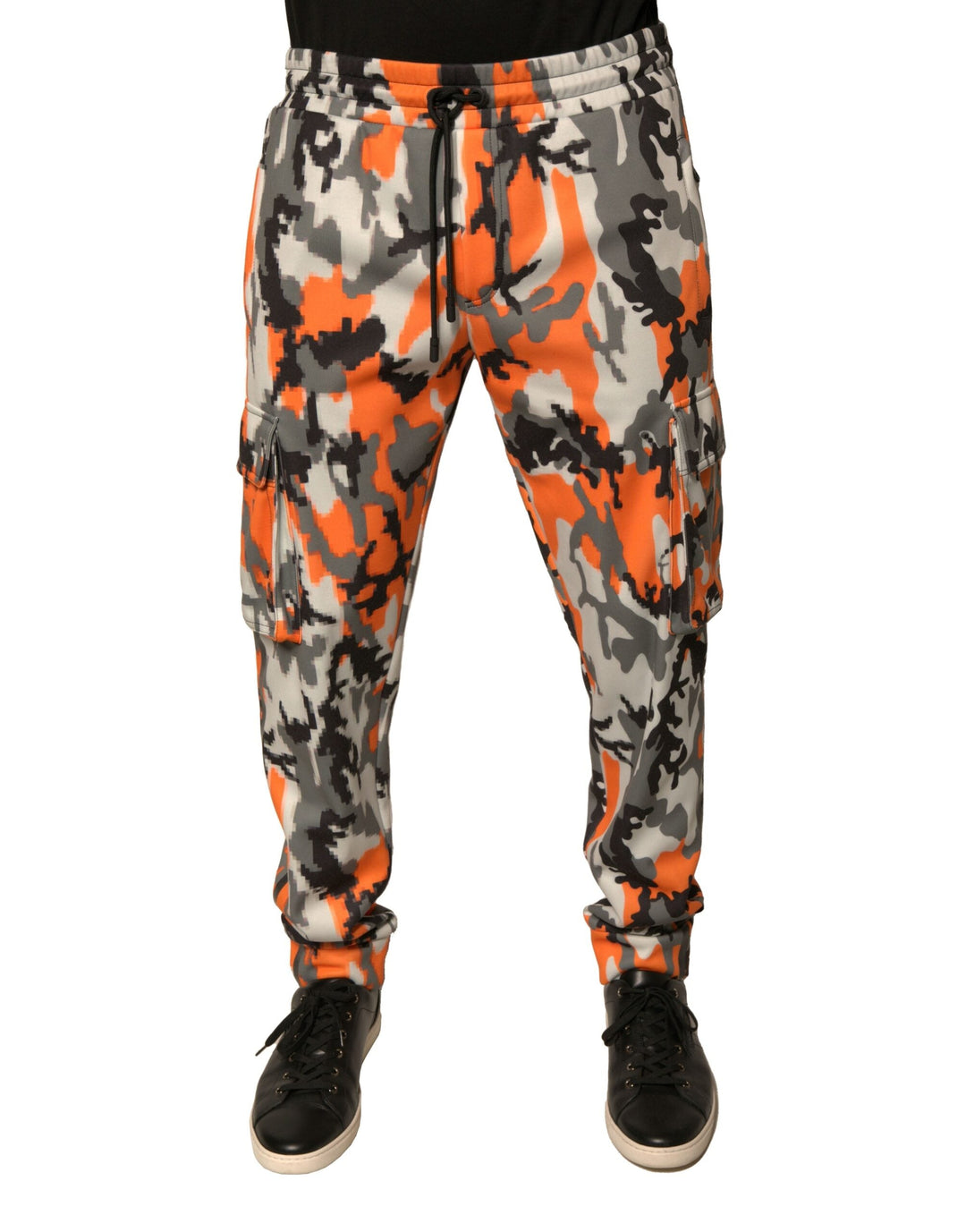 Men’s Dolce &amp; Gabbana Multicolor Camouflage Cargo Jogger Pants