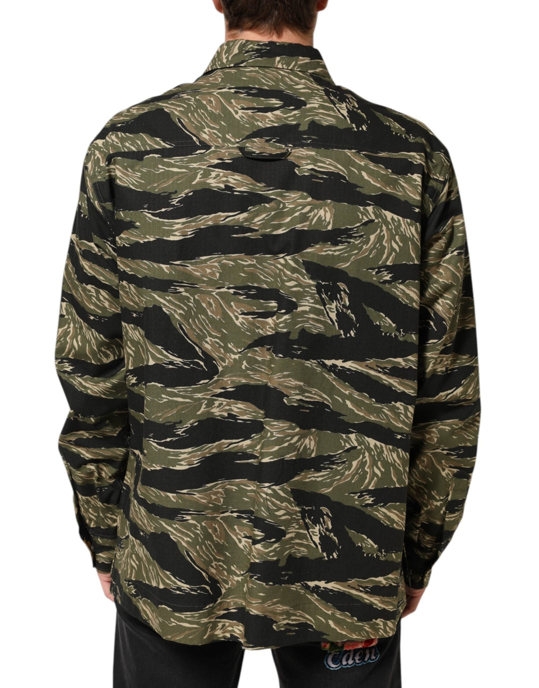 Men’s Dolce &amp; Gabbana Multicolor Camouflage Cotton Casual Shirt