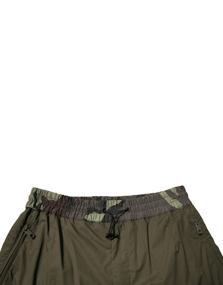 Men’s Dolce &amp; Gabbana Multicolor Camouflage Jogger Cargo Pants