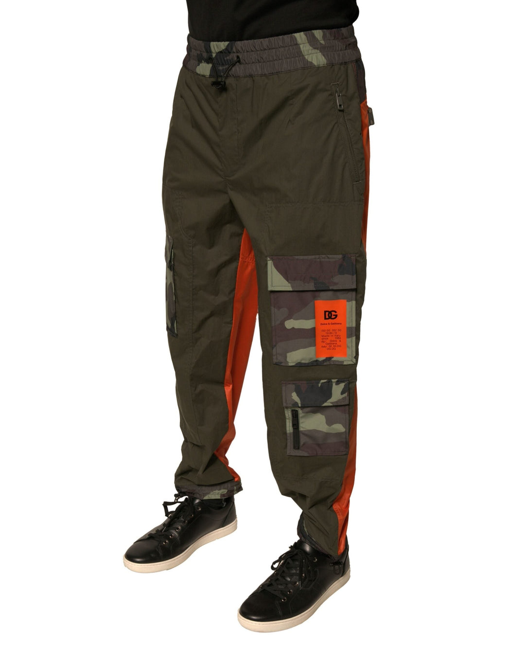 Men’s Dolce &amp; Gabbana Multicolor Camouflage Jogger Cargo Pants