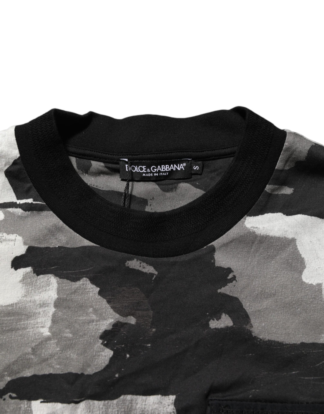 Dolce &amp; Gabbana Multicolor Camouflage Men Short Sleeves T-shirt
