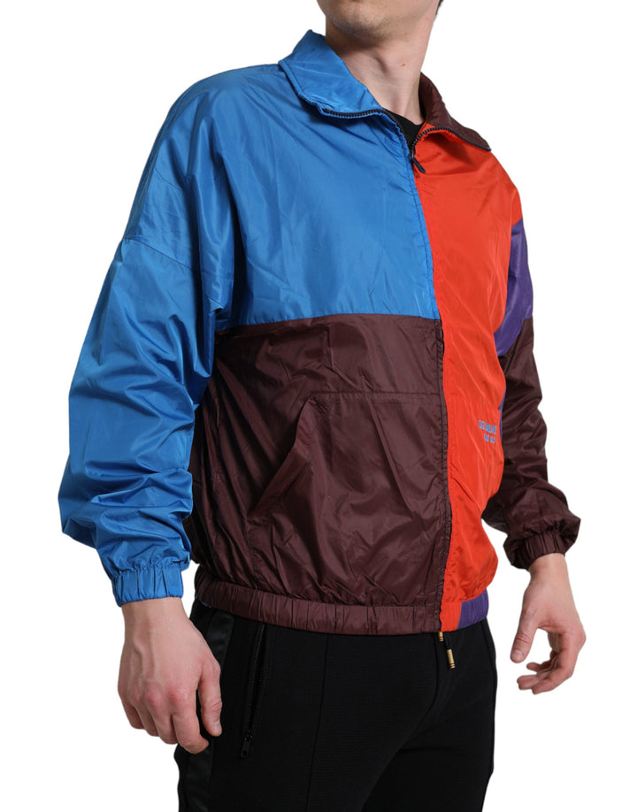 Men’s Dolce &amp; Gabbana Multicolor Color Windbreaker Jacket