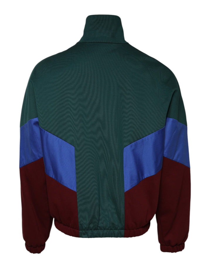 Men’s Dolce &amp; Gabbana Multicolor Cotton Logo Full Zip Jacket