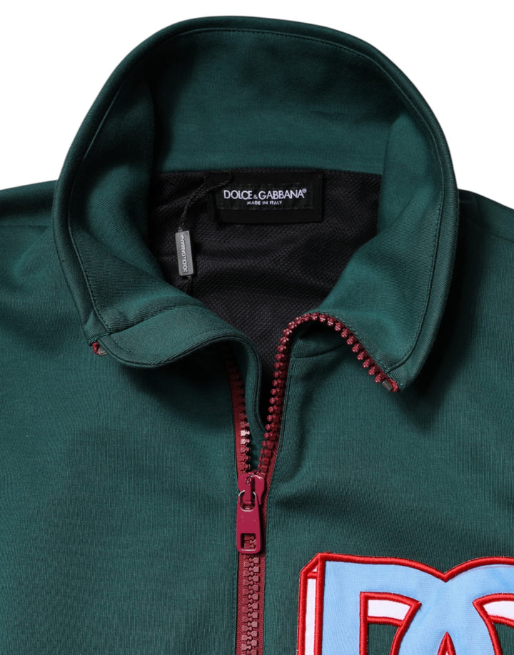 Men’s Dolce &amp; Gabbana Multicolor Cotton Logo Full Zip Jacket
