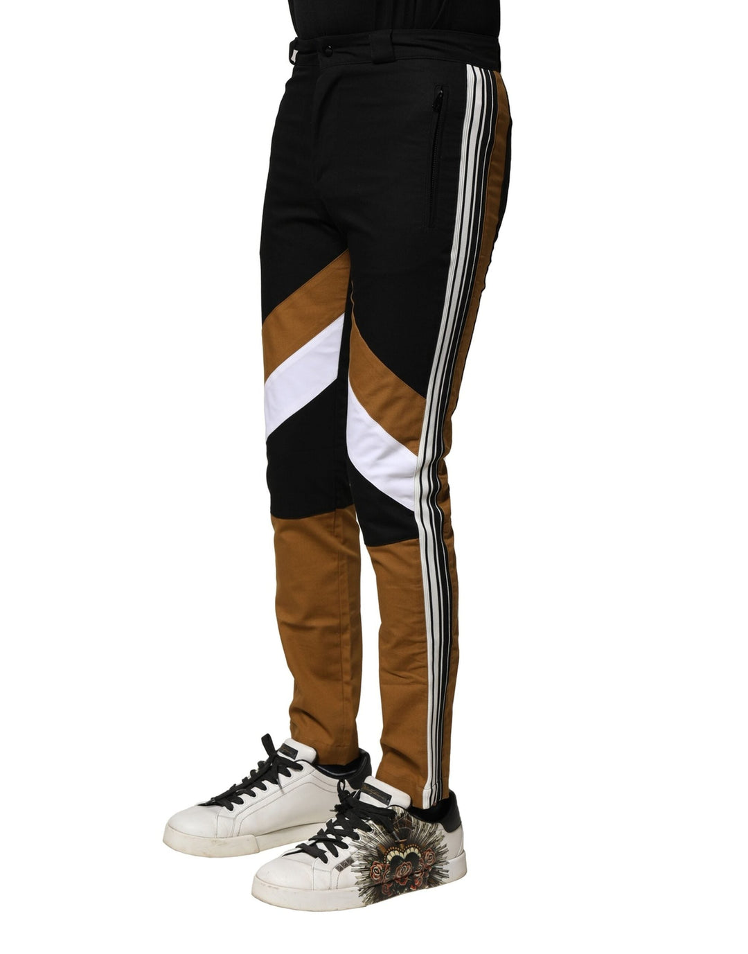 Men’s Dolce &amp; Gabbana Multicolor Cotton Slim Fit Men Pants