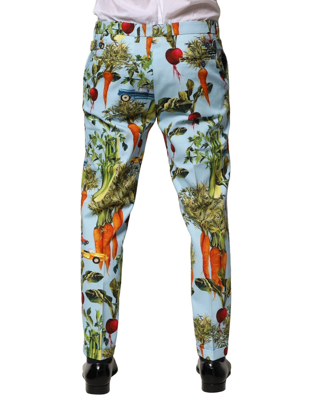 Men’s Dolce &amp; Gabbana Multicolor Cotton Tapered Men Pants