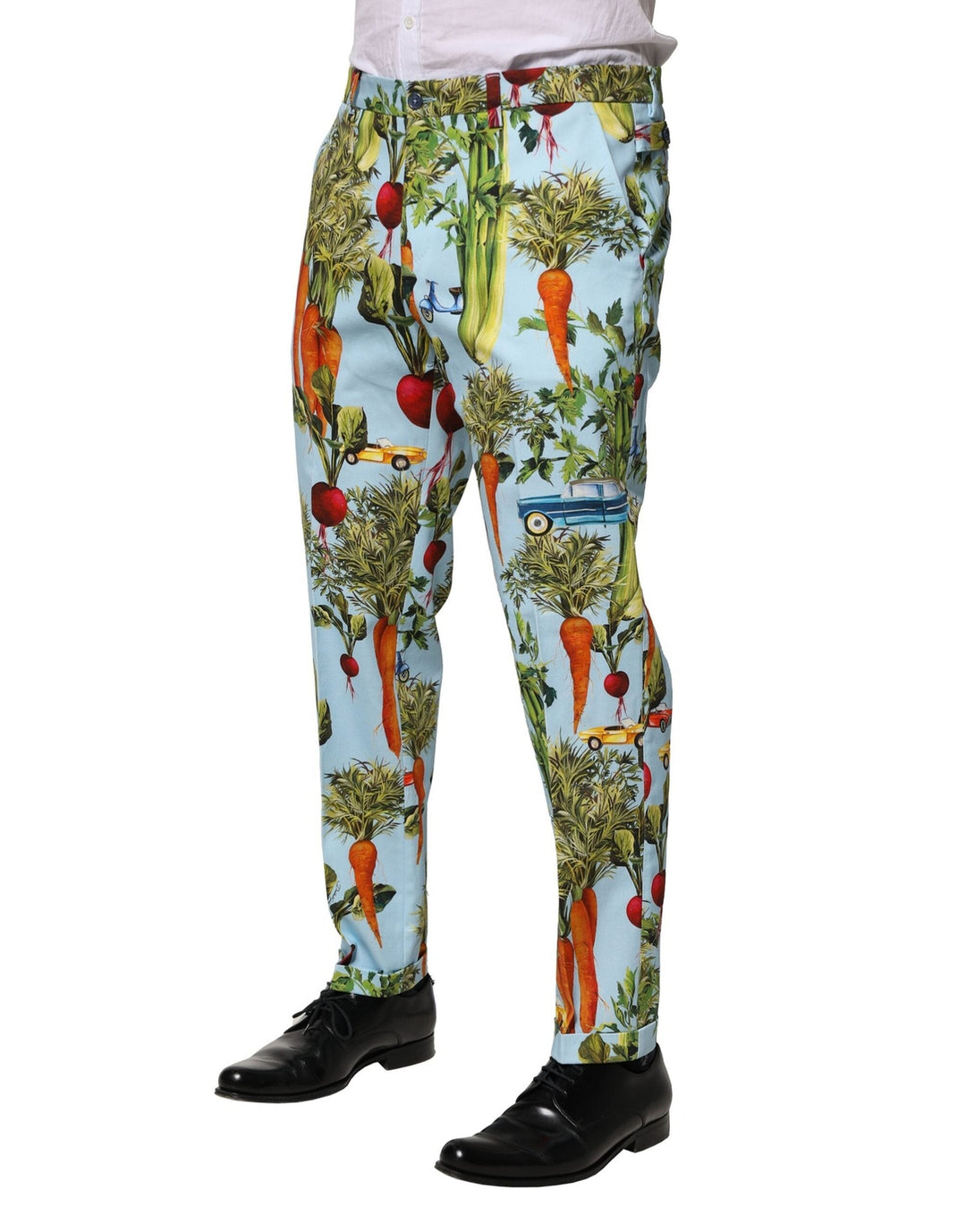 Men’s Dolce &amp; Gabbana Multicolor Cotton Tapered Men Pants