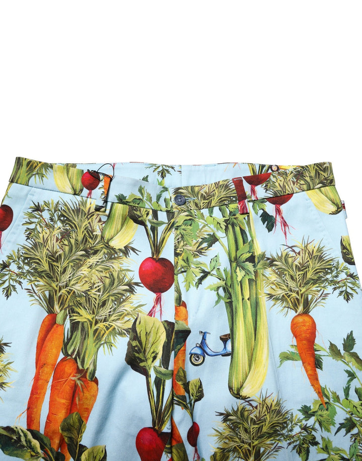 Men’s Dolce &amp; Gabbana Multicolor Cotton Tapered Men Pants