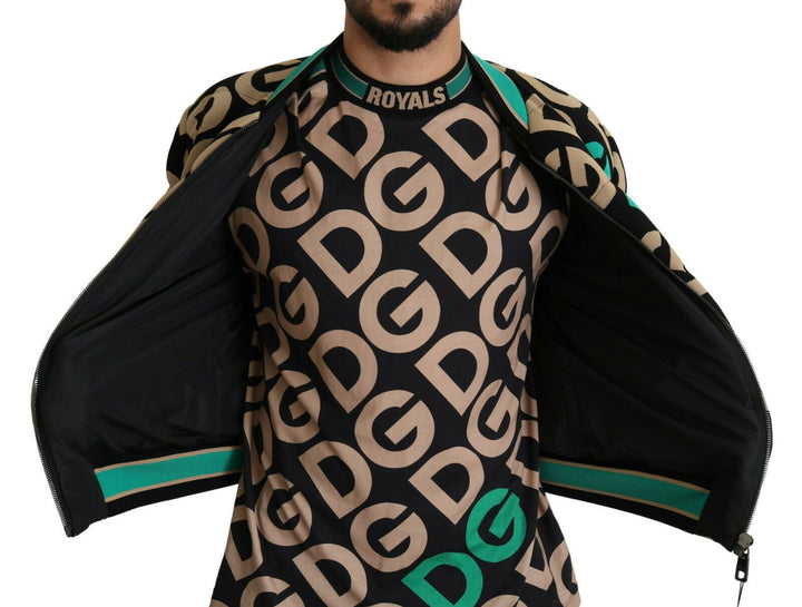 Men’s Dolce &amp; Gabbana Multicolor Dgmillennials Logo Print Jacket