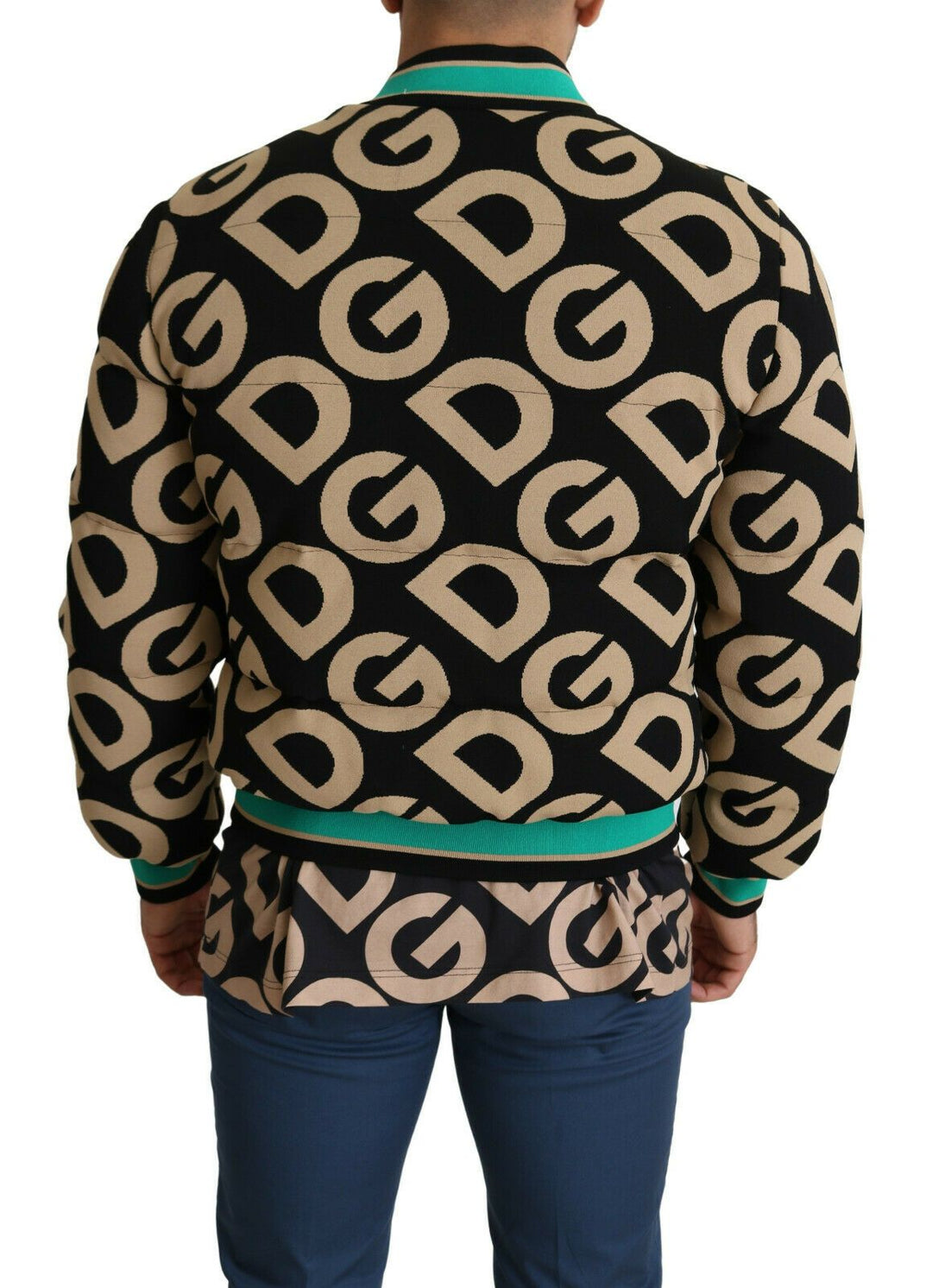 Men’s Dolce &amp; Gabbana Multicolor Dgmillennials Logo Print Jacket